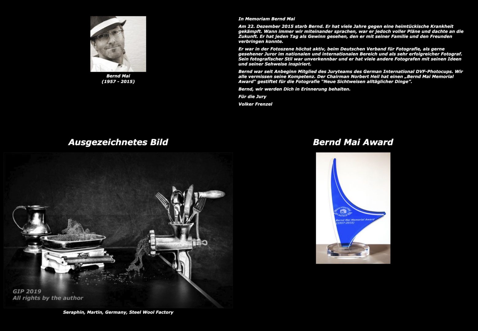 Bernd Mai Award - Martin Seraphin - DVF
