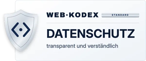 Web-Kodex-Siegel Datenschutz: transparent und verständlich